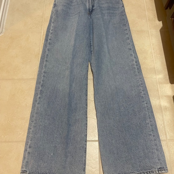 Levi's Strauss Classic Ribcage Wide Leg Blue Wide-Leg Women Jeans - Picture 7 of 12